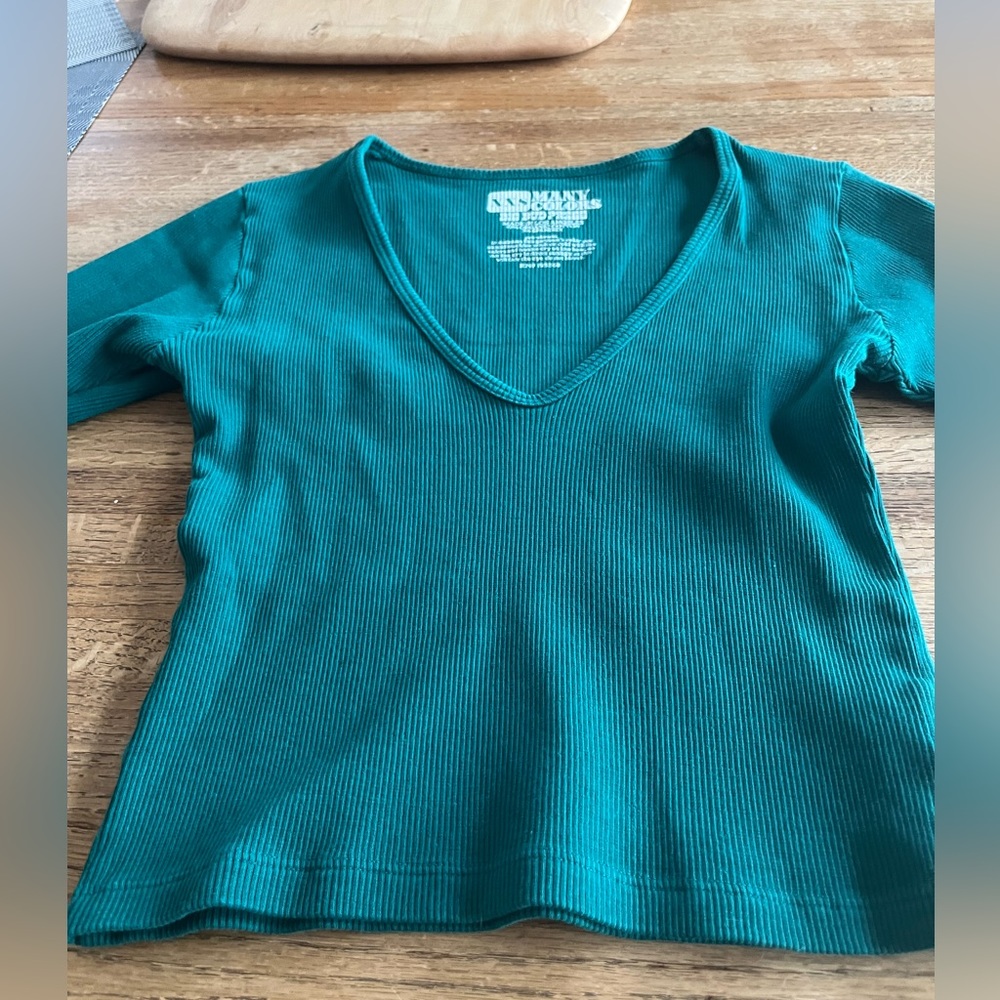 Big Bud Press cropped long sleeve tee